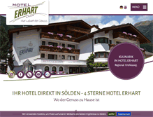 Tablet Screenshot of hotel-erhart.at